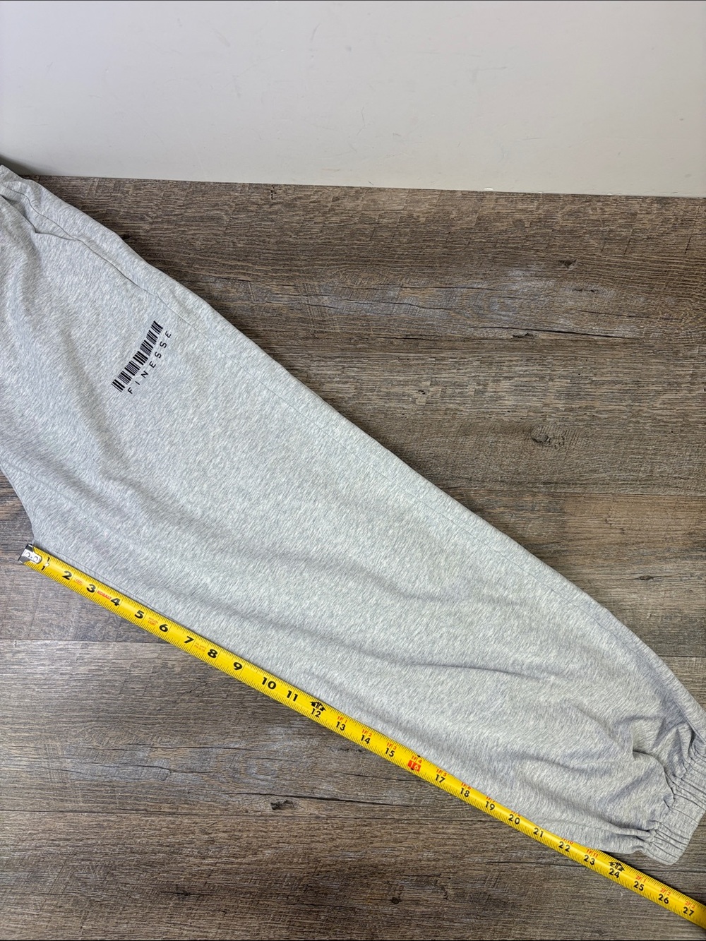 Finesse Grey Heather Slouchy Jogger Sweatpants Size Medium - Picture 10 of 11